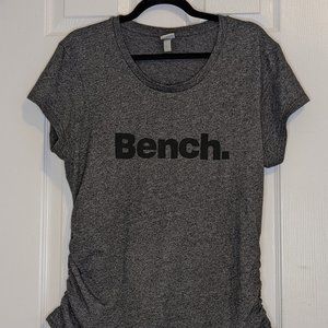 Grey Tee with Ruched Sides - BENCH